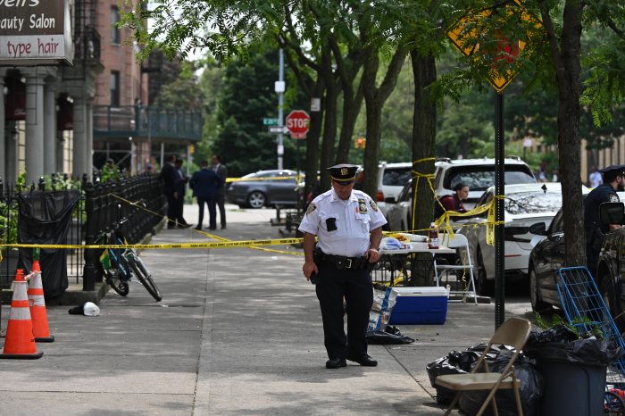 Shooting scene in. Bronx