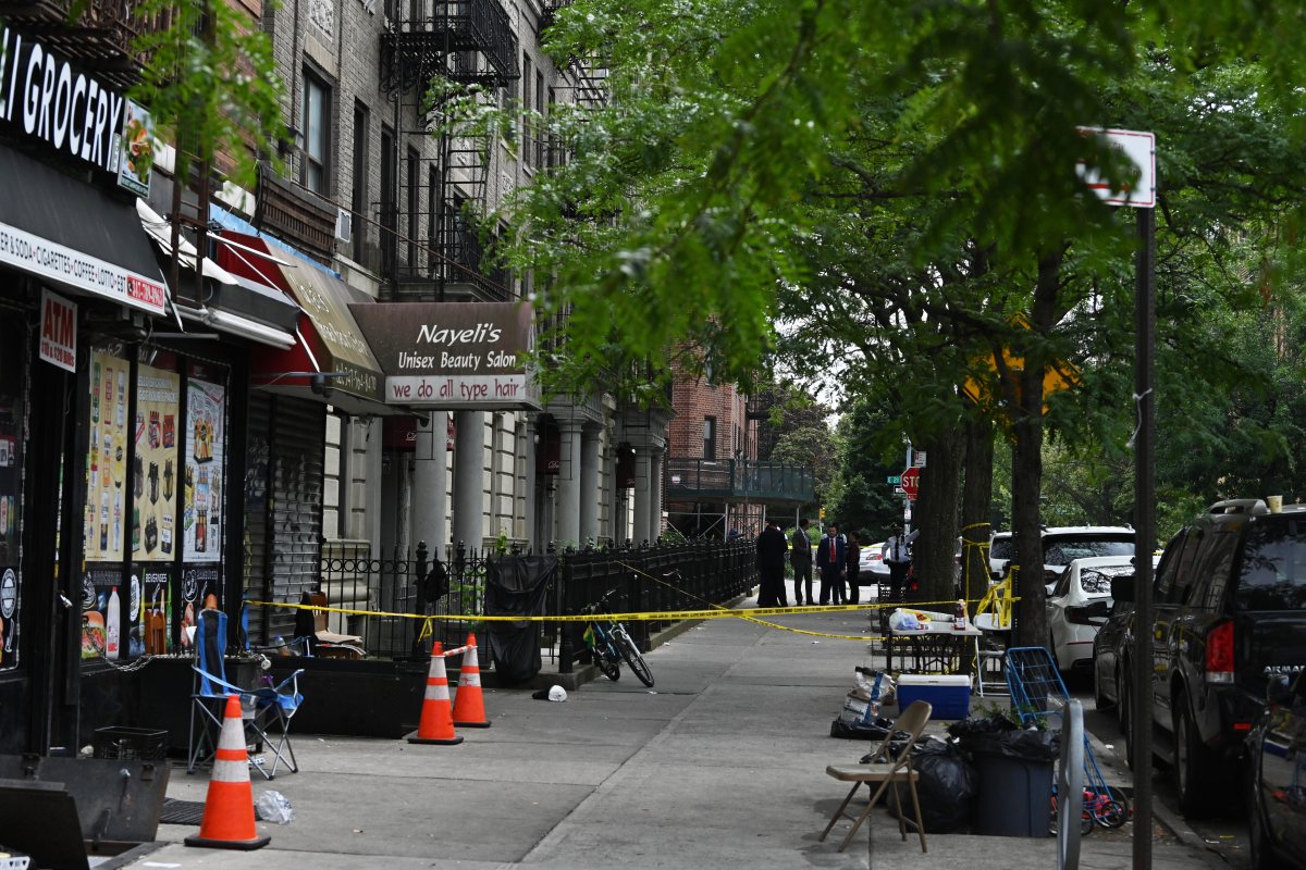 Police at scene where Brooklyn man was shot dead