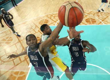 Olympics USA men's basketball Brazil