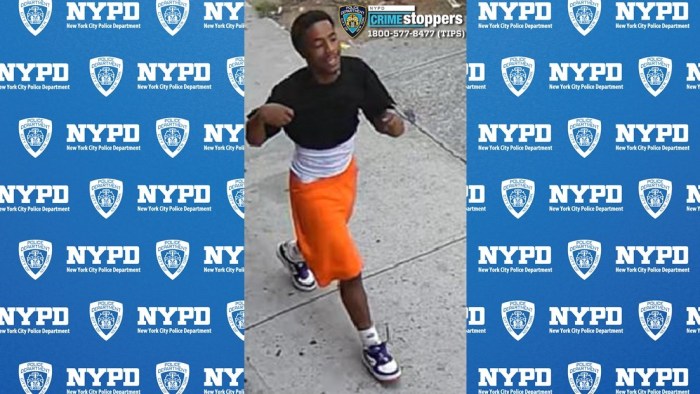 person wearing orange shorts in Brooklyn
