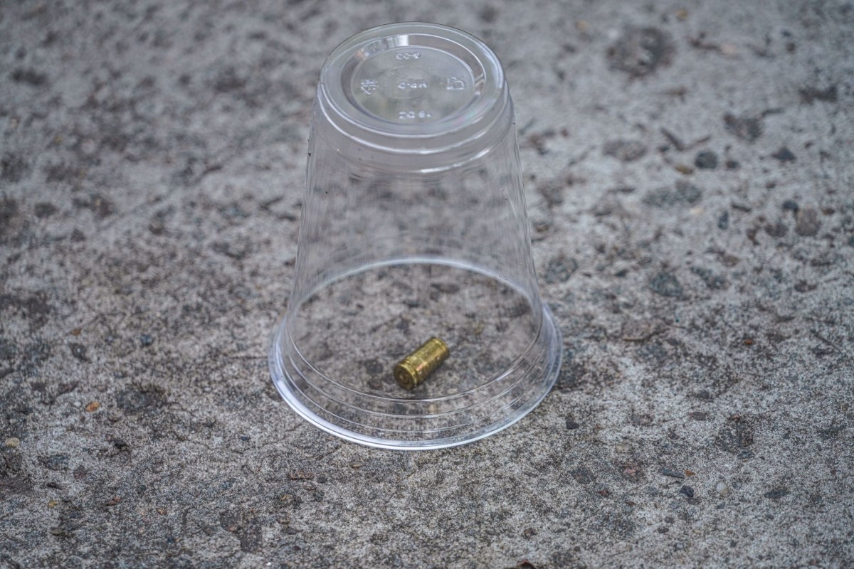 A bullet casing was recovered at the scene