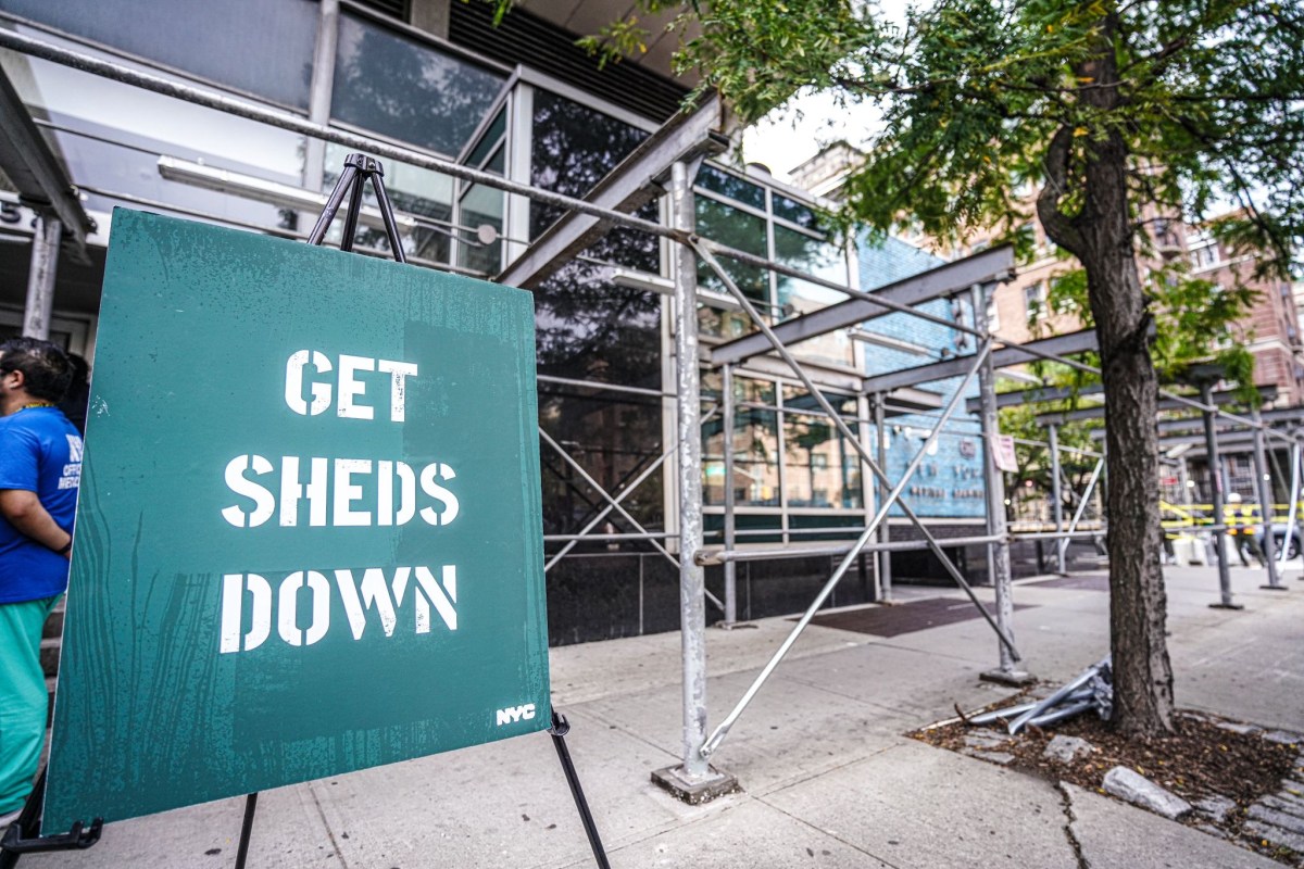 "Get Sheds Down" Poster