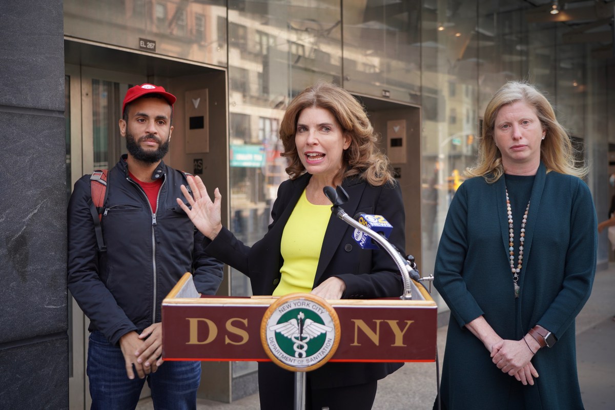 City Council Member Julie Menin at a 2022 press announcement