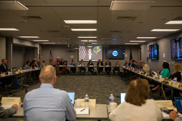 NYS education leaders around a table 