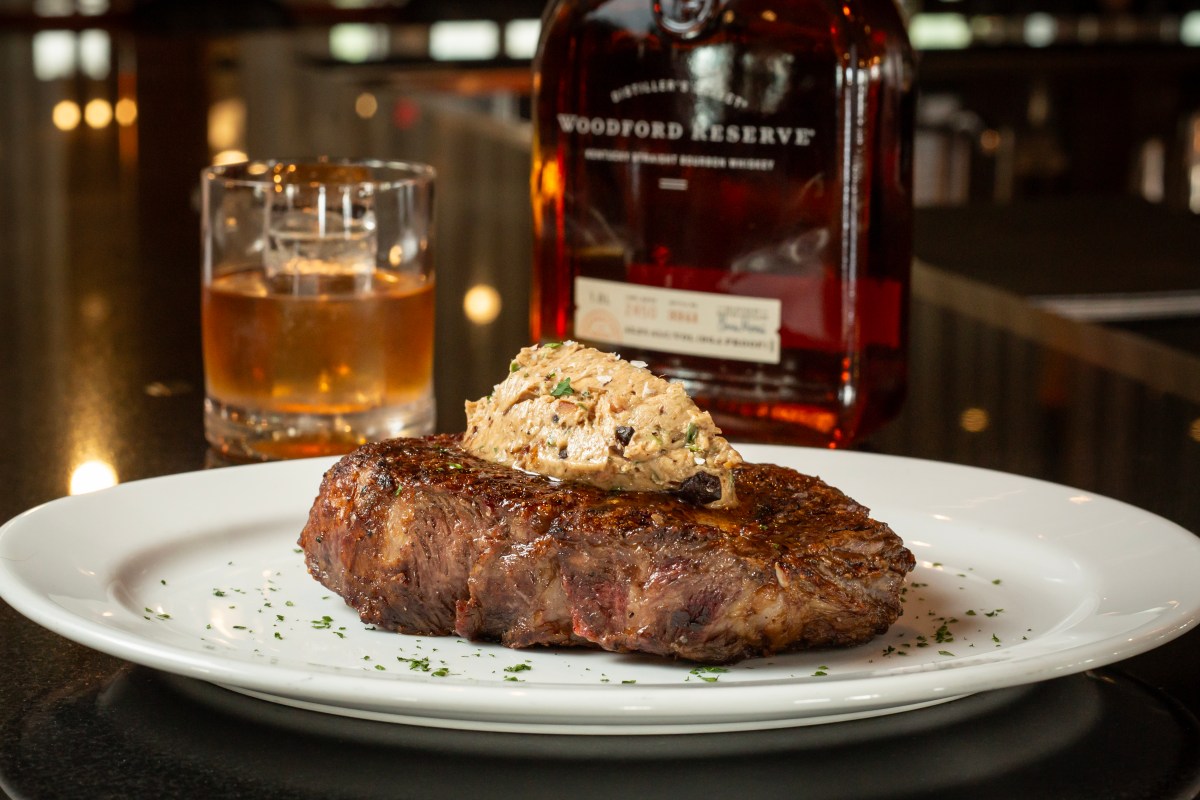 a steak entree available at Ocean prime in NYC