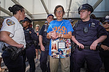 Police arrest seniors during climate protest in Lower Manhattan