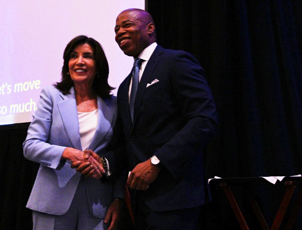 New York Governor Kathy Hochul and NYC Mayor Eric Adams.