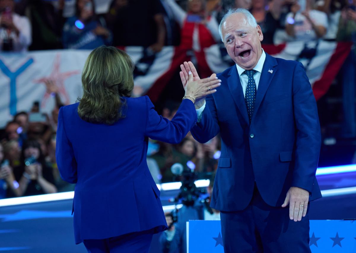 Vice President Kamala Harris and Governor Tim Walz