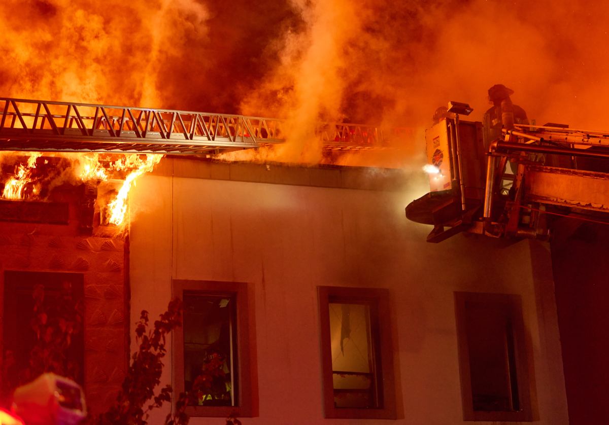 It took firefighters three hours to bring a four alarm fire at 2411 Dean Street.