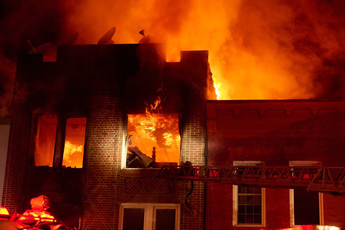 The FDNY took on a four-alarm fire that ripped through multiple Brooklyn buildings.