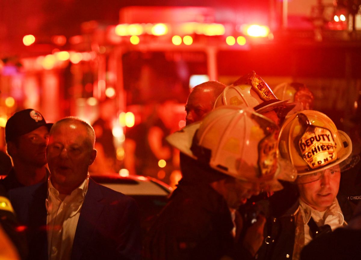 New FDNY Commissioner Robert Tucker at the scene of a four alarm fire at 2411 Dean Street in Ocean Hill, Brooklyn on Monday, August 26.