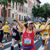 people running in the Percy Sutton Harlem 5K in Harlem