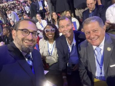 Rep. Tom Suozzi at the Democratic National Convention in Chicago. (Photo courtesy of the Office of Tom Suozzi)