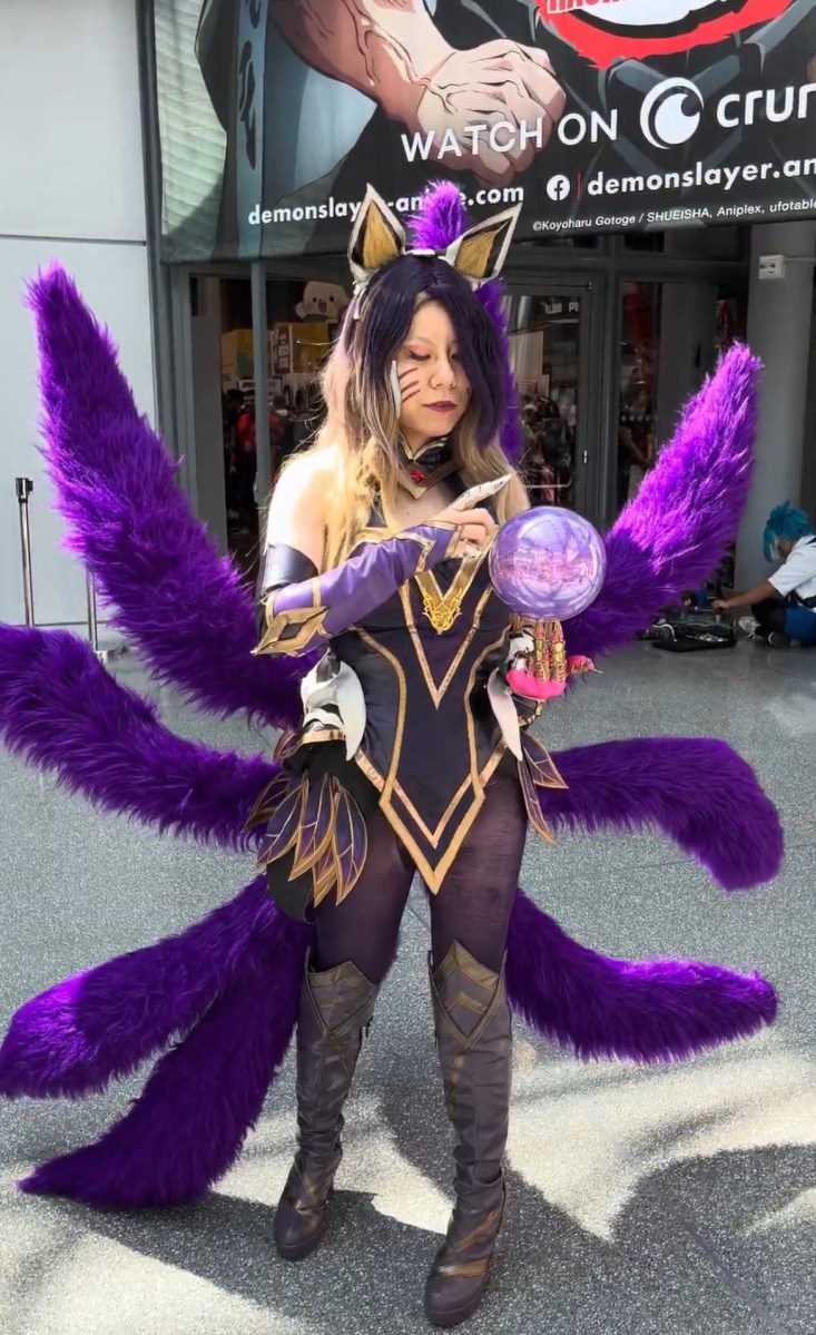 Seorang cosplayer di Anime NYC.