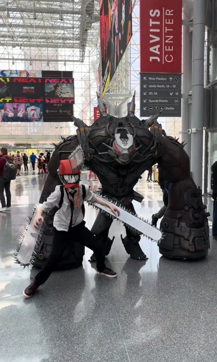 Seorang cosplayer di Anime NYC.