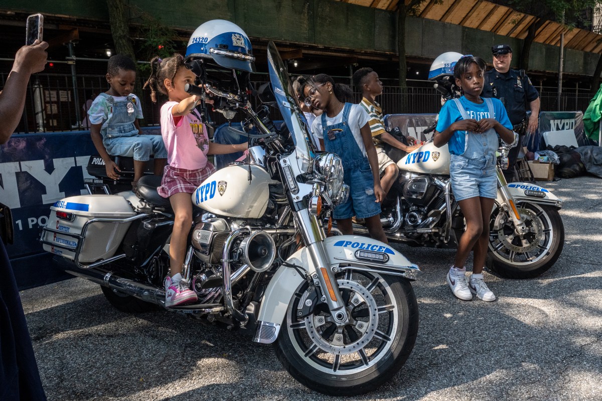 NYPD High Patrol showcased their motorcycles