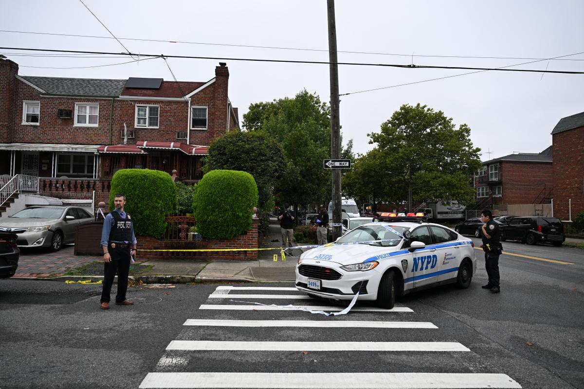 Police in Brooklyn seal off scene where man was stabbed to death