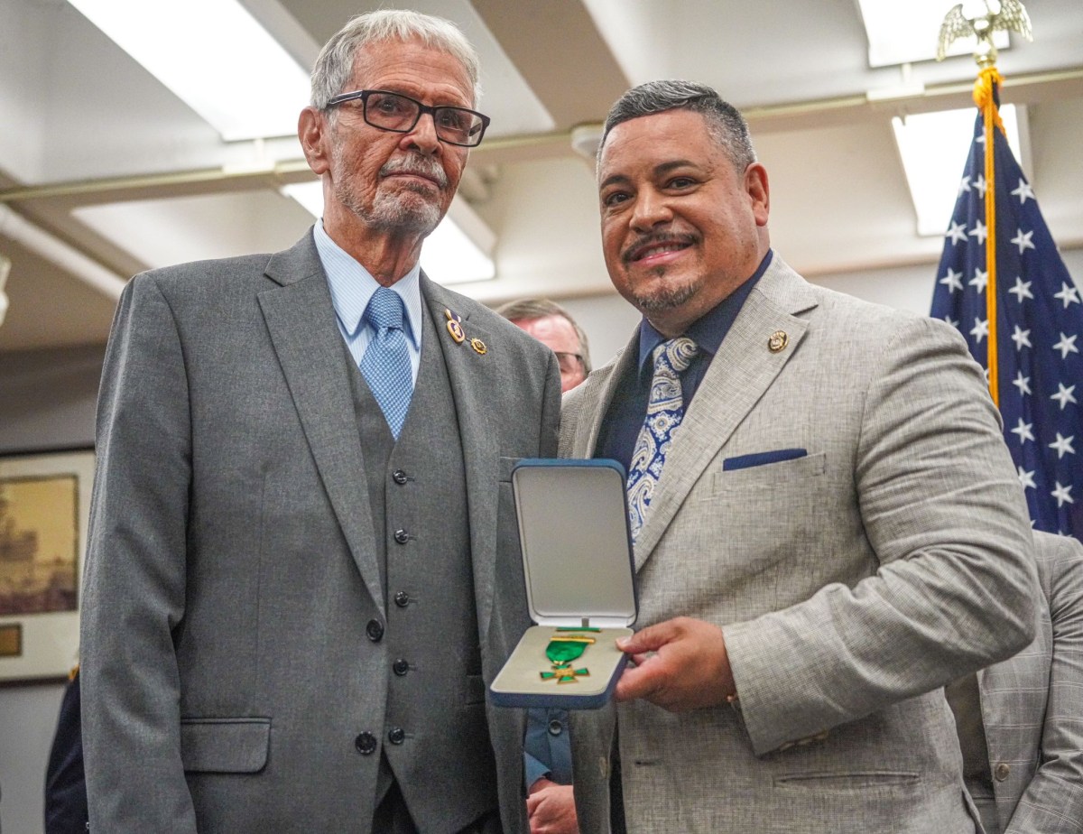 Randy Jurgensen met with top cop Caban at police headquarters in Lower Manhattan