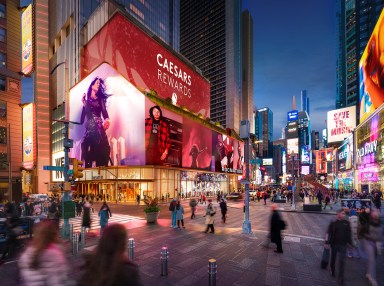 rendering of casino in Times Square