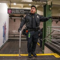 NYPD officer in Times Square