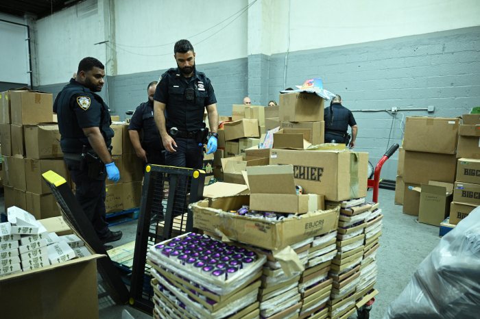 Cops investigating boxes of illegal pot