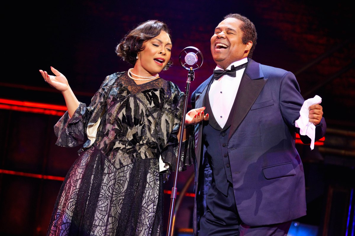 Jennie Harney Fleming as Lil Hardin and James Monroe Iglehart as Louis Armstrong in "A Wonderful World," coming to Broadway this fall.