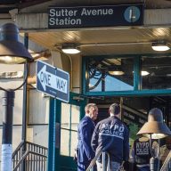 Police at scene of Brooklyn subway shooting