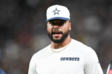 Cowboys QB Dak Prescott out of uniform during preseason game Giants rumors