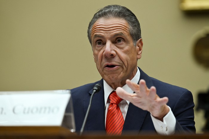 Former New York governor Andrew Cuomo testifies on Capitol Hill