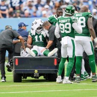 Jets DE Jermaine Johnson carted off field after Achilles injury