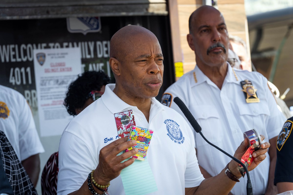 Mayor Adams with NYC Sheriff Miranda