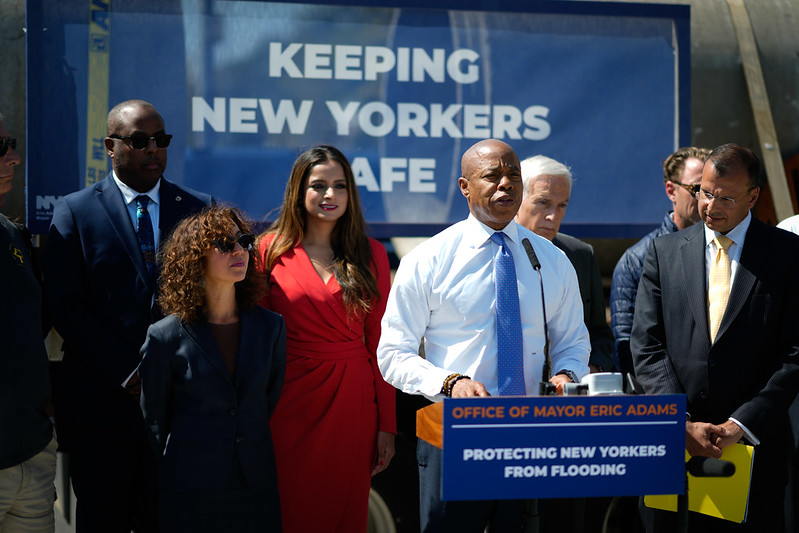 Mayor Eric Adams held a press conference in Queens early Monday afternoon, shortly before testing positive for COVID-19. Monday, Sept. 9, 2024.