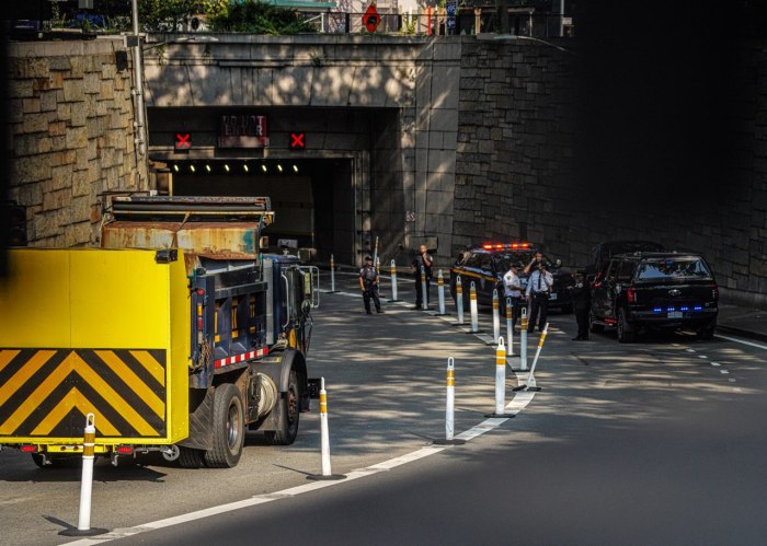 The Queens Midtown Tunnel flooded Wednesday and snarled traffic after a contractor accidentally drilled a hole into its roof.