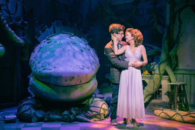 Andrew Barth Feldman & Sarah Hyland in 'Little Shop' on Broadway