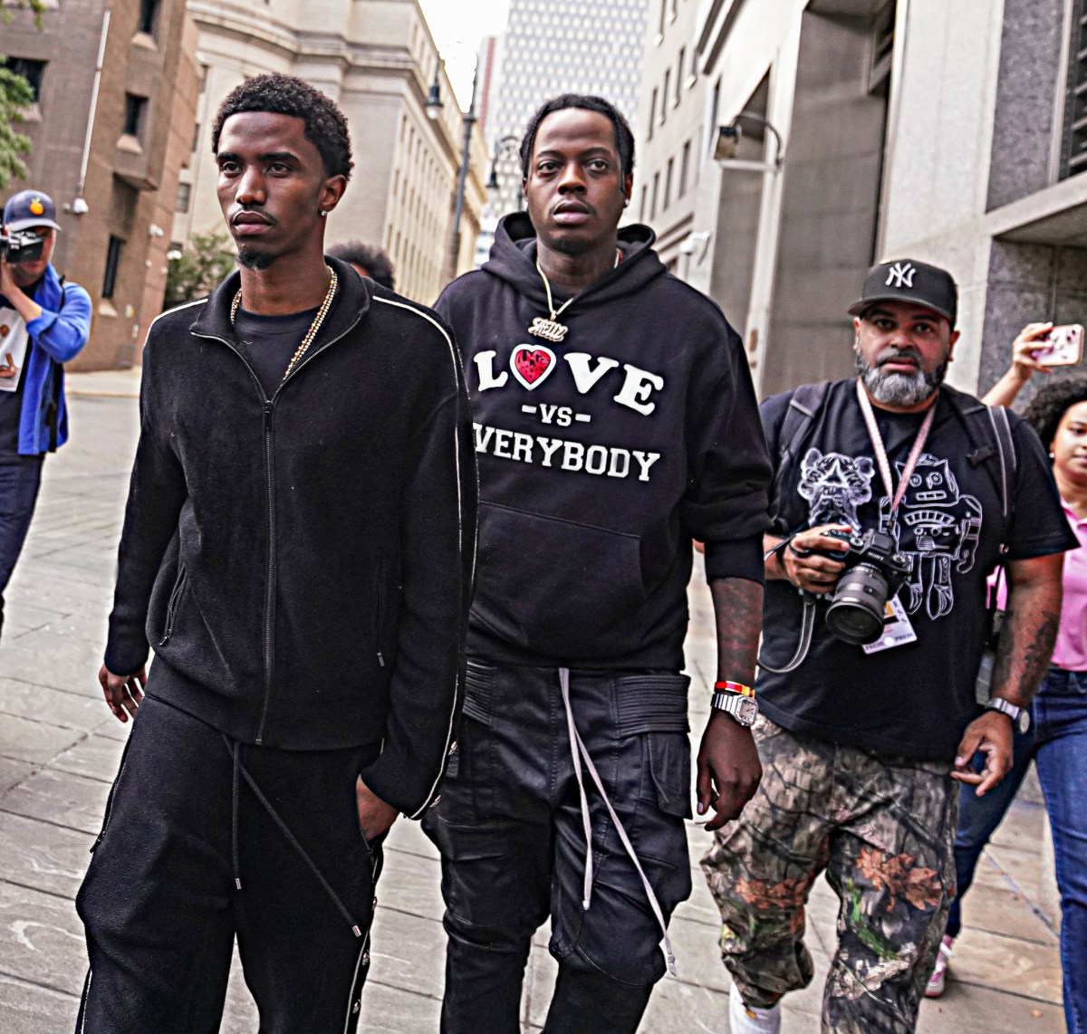 King Combs, son of embattled rap star Sean “ P. Diddy” Combs left federal court in Lower Manhattan on Tuesday after learning his father was denied bail upon being charged with sex trafficking.