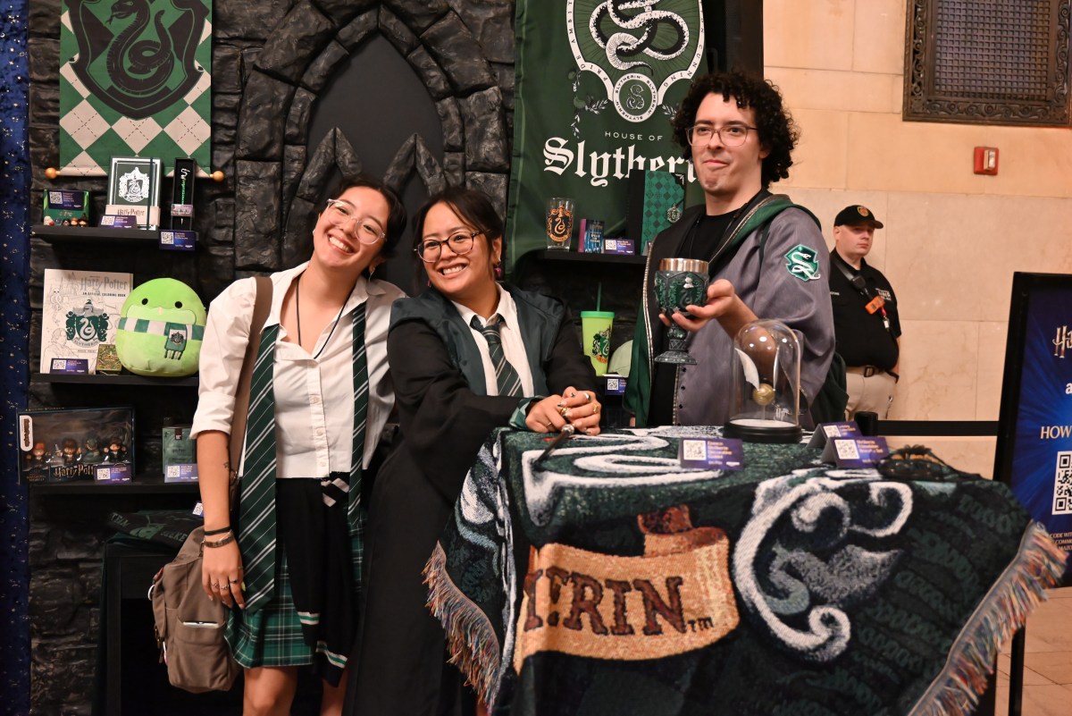 Ana Gomez (left) and her friends at Back to Hogwarts.