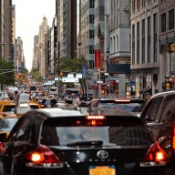 Gridlock traffic near UN General Assembly