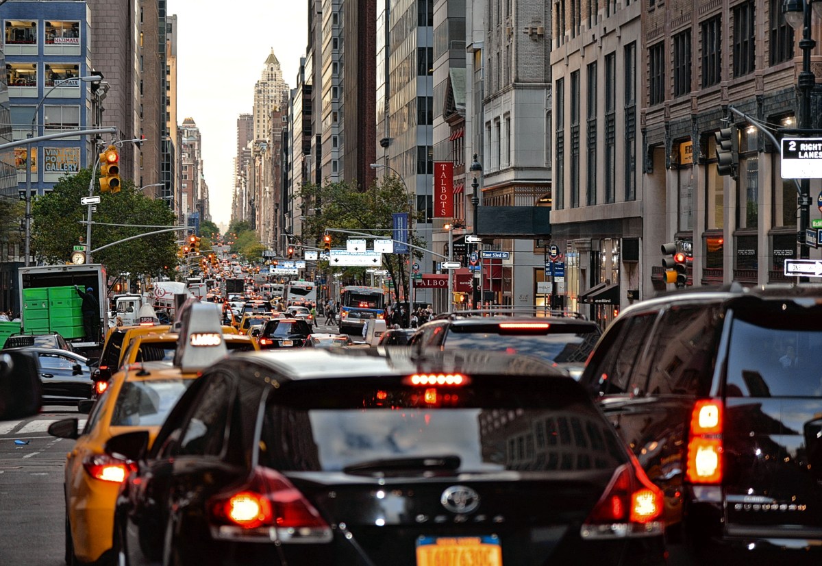 Gridlock traffic near UN General Assembly