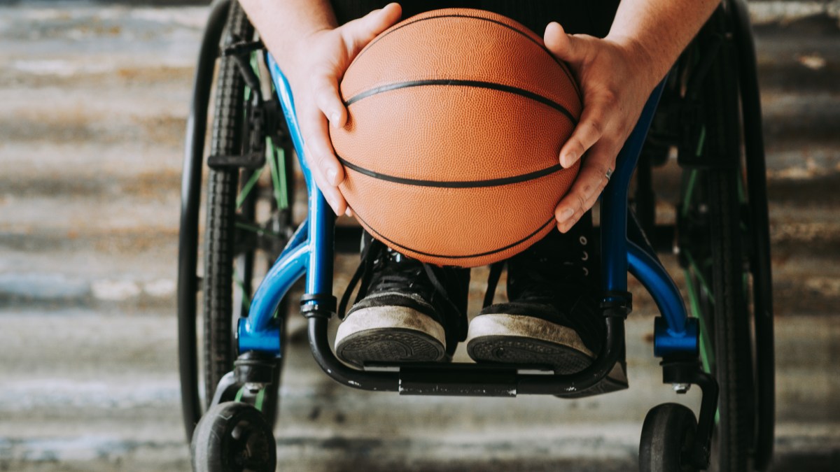 Wheelchair basketball player