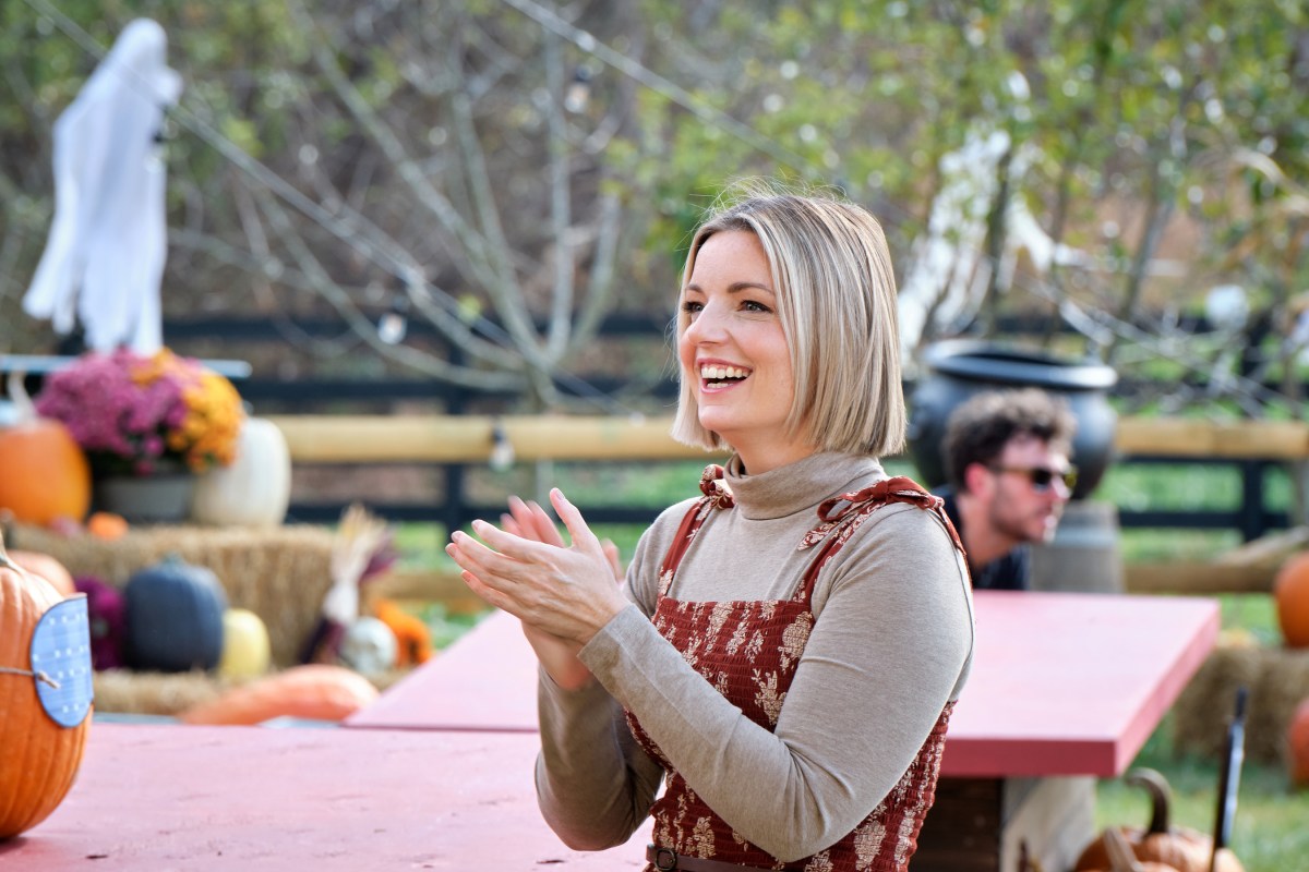 Host Damaris Phillips as seen on Outrageous Pumpkins, Season 5.