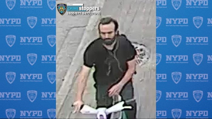 man wearing black shirt and riding a Citi Bike in Central Park