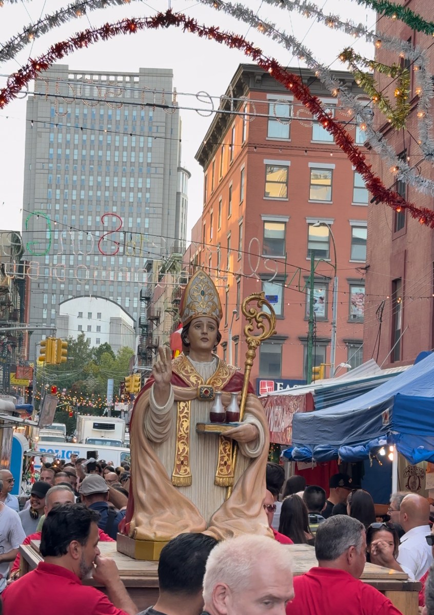 San Gennaro Statue