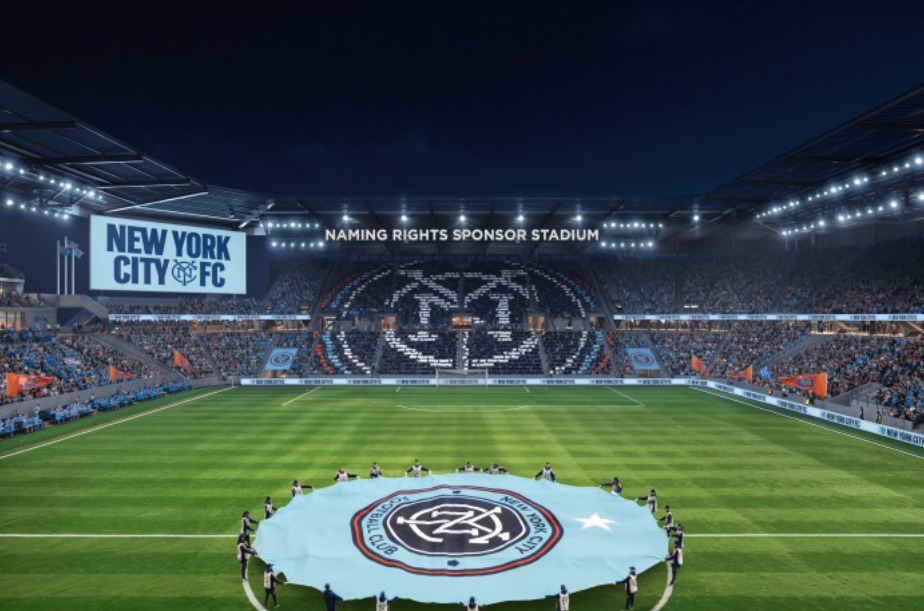 NYCFC new stadium rendering from The Wall