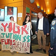 CUNY protesters amid accusations of antisemitism on campus