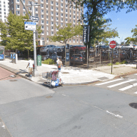 intersection in Harlem in Manhattan