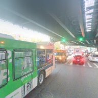 busy street with traffic in Inwood, Manhattan