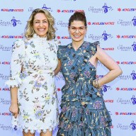 two woman in dresses at a fundraiser for #EndJewHatred