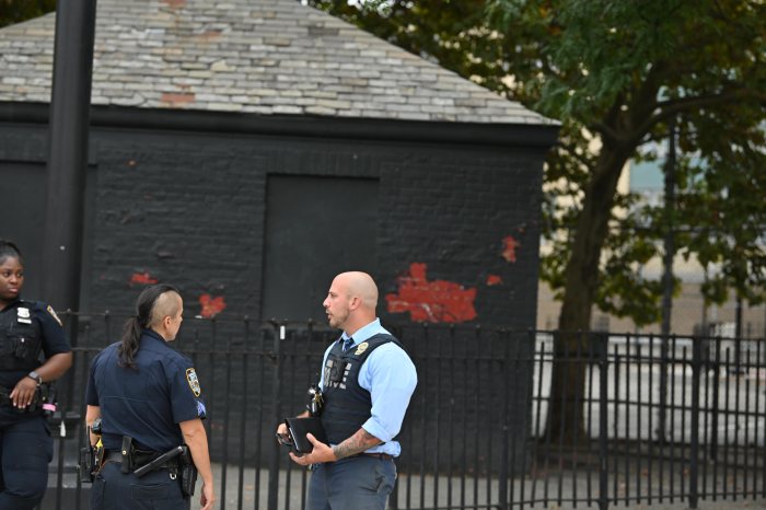 police at a crime scene in Canarsie, Brooklyn