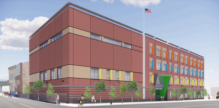 rendering of an annex of a public school