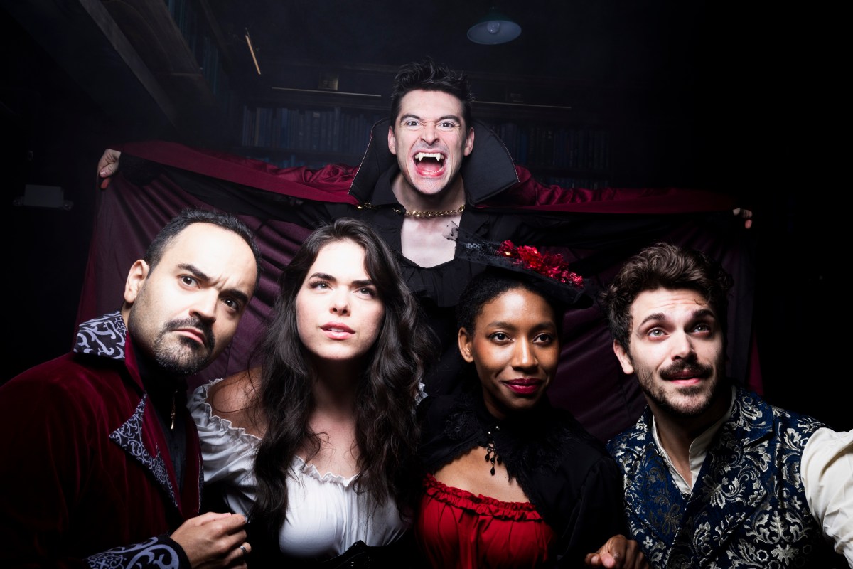 The cast of Drunk Dracula